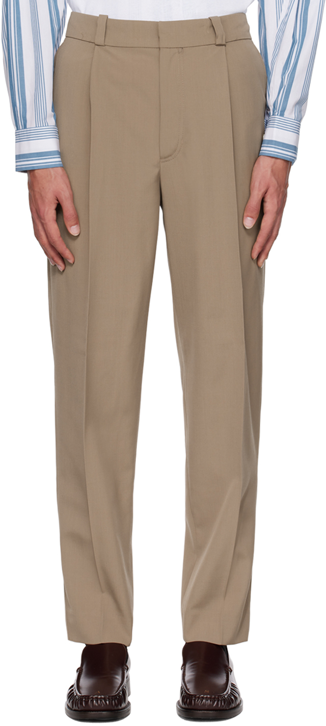 Taupe Tailored Trousers