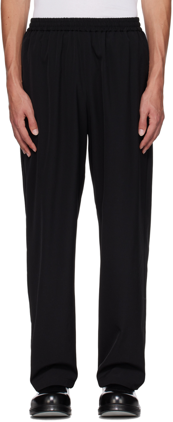 Black Relaxed-Fit Trousers