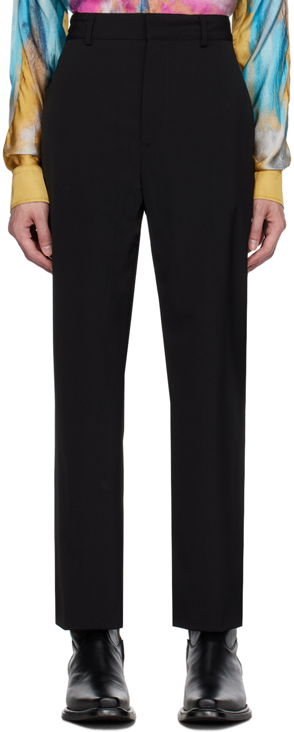 Acne Studios Black Bootcut Trousers - Luxed