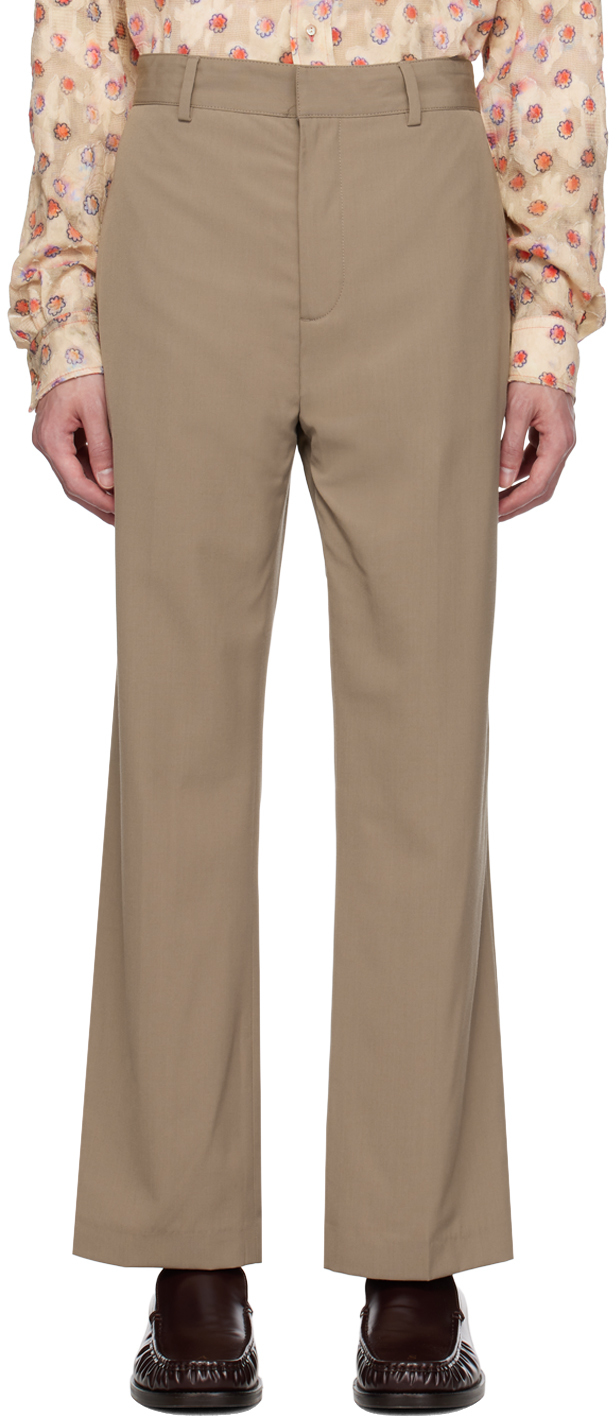 Acne Studios Taupe Four-pocket Trousers In Cvd Mud Grey