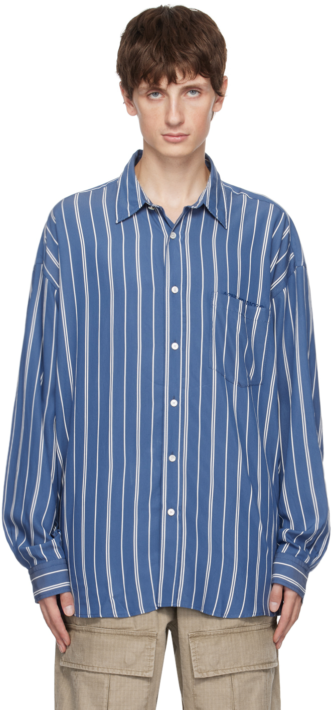 Acne Studios Blue Stripe Shirt