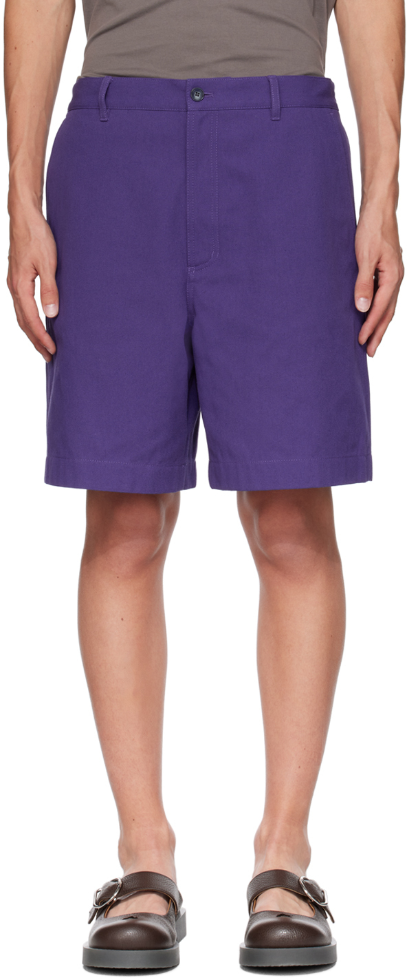 Purple Three-Pocket Shorts