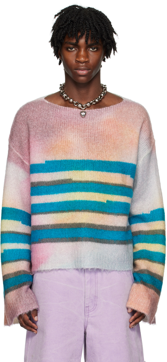 Acne Studios: Multicolor Striped Sweater | SSENSE