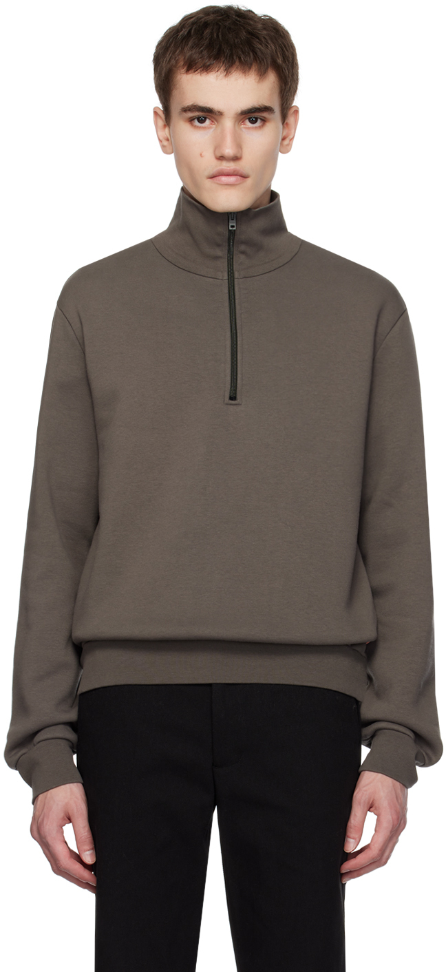 Acne Studios Gray Zippered Sweater