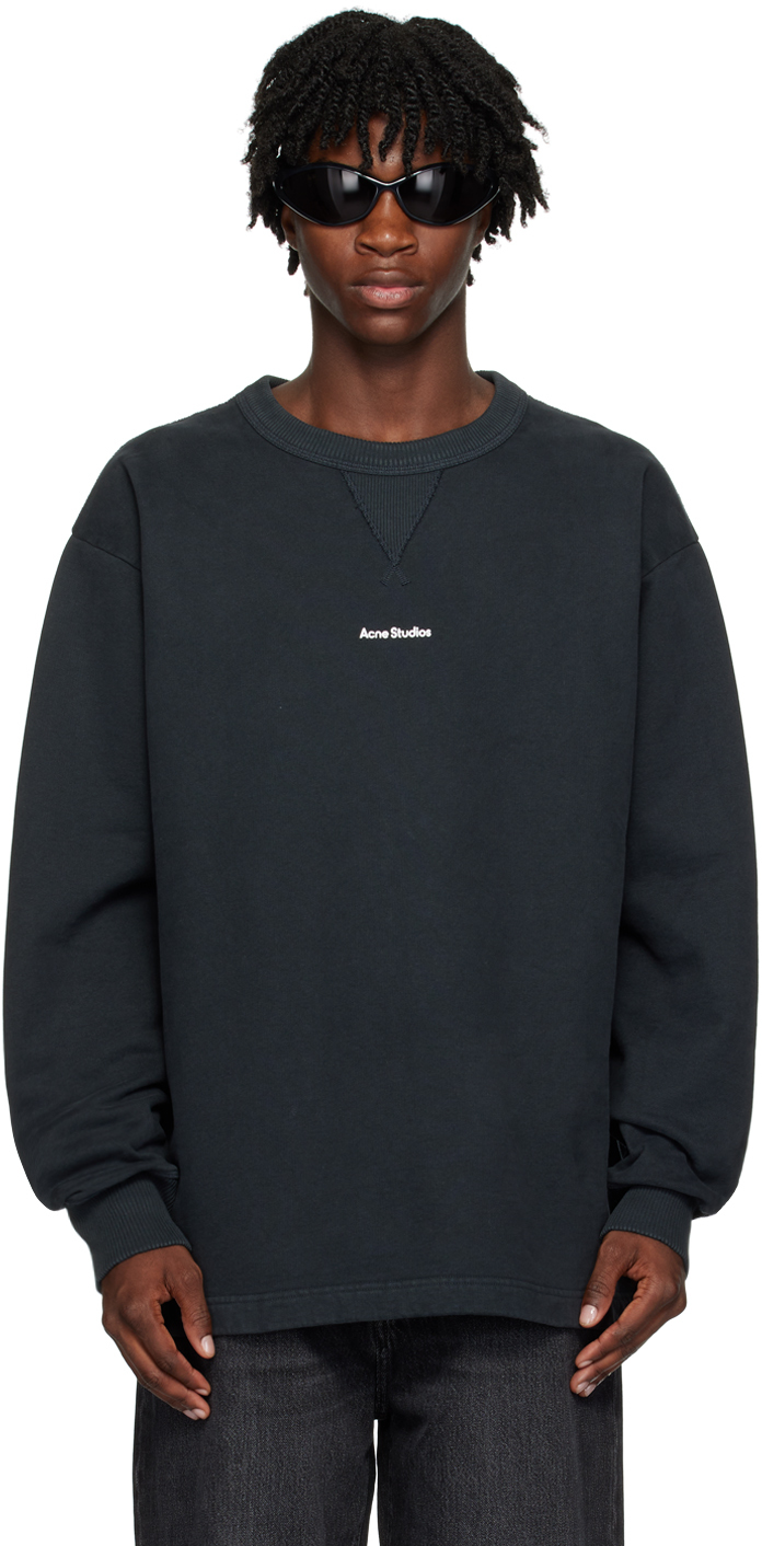 Black Printed Sweatshirt