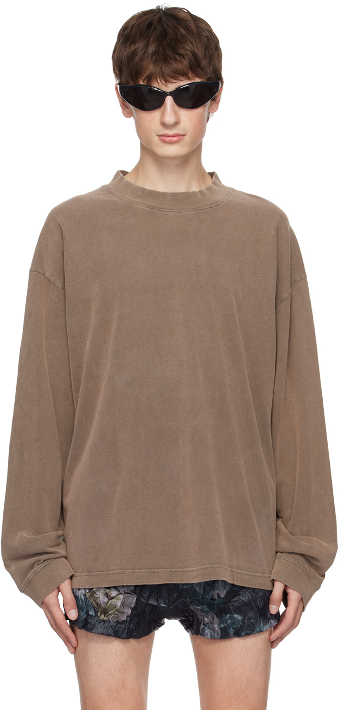 Brown Patch Long Sleeve T-Shirt