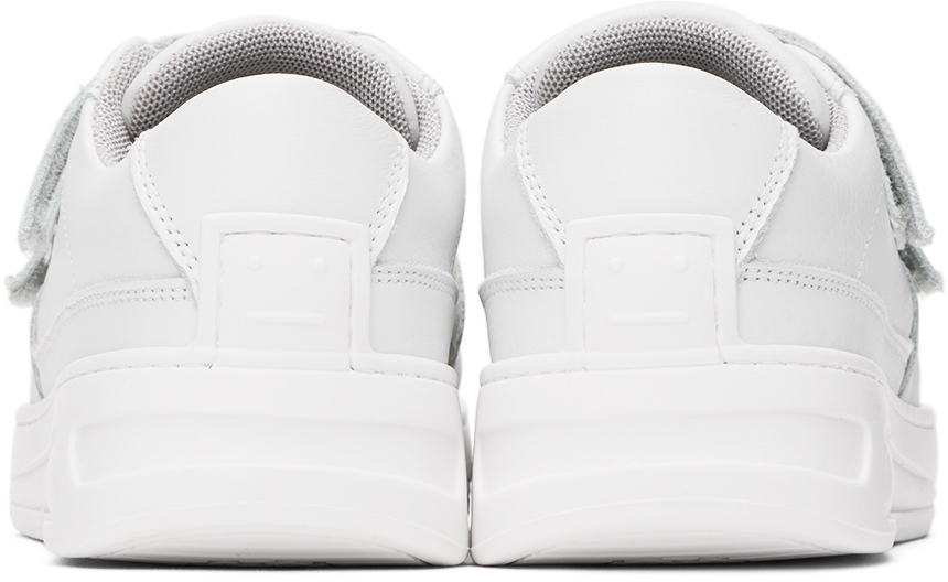 ACNE STUDIOS KIDS WHITE VELCRO STRAP SNEAKERS