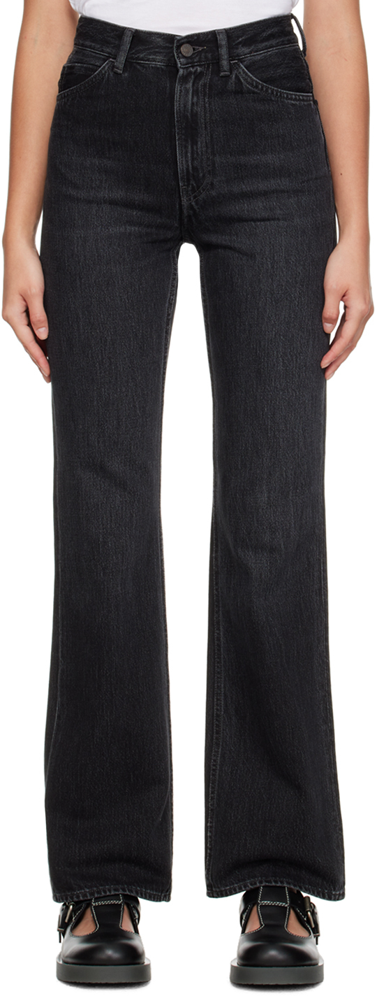 acne studios black regular-fit 1997 jeans
