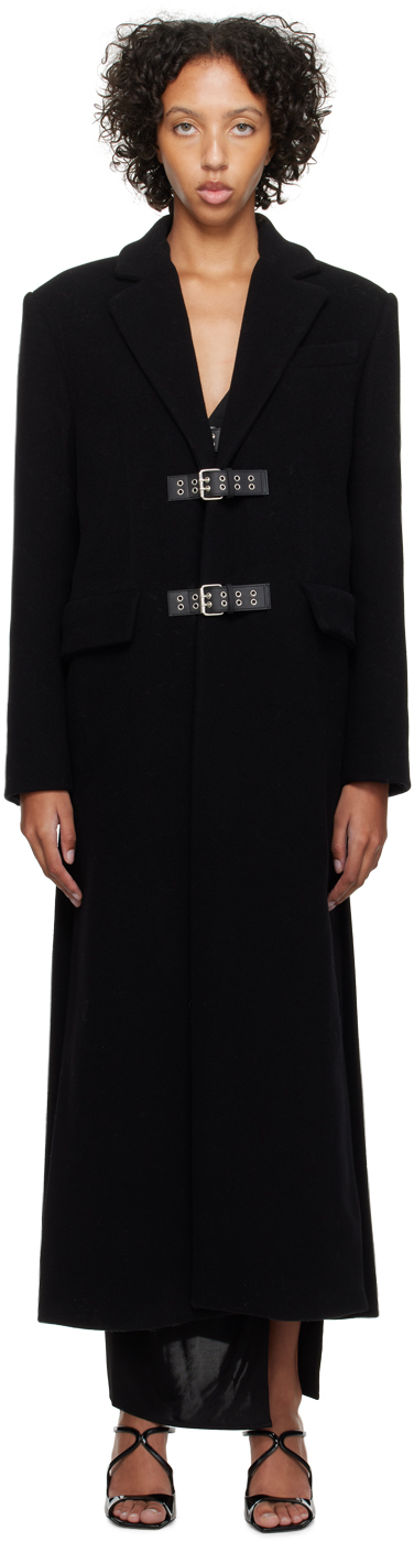 Black Pin-Buckle Coat