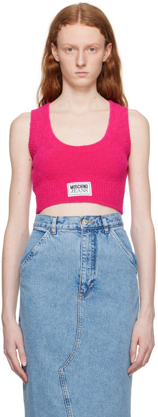 Pink Patch Tank Top