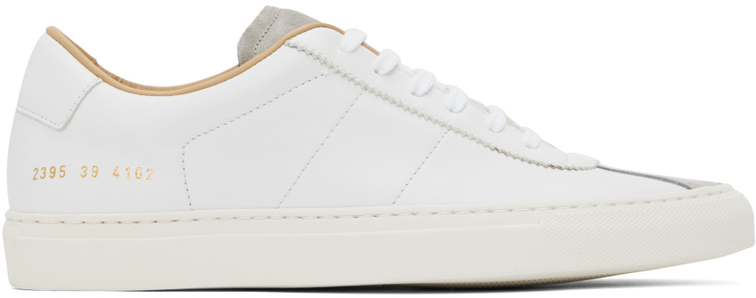 Shop Common Projects Off-white Court Classic Sneakers In 4102 Off White