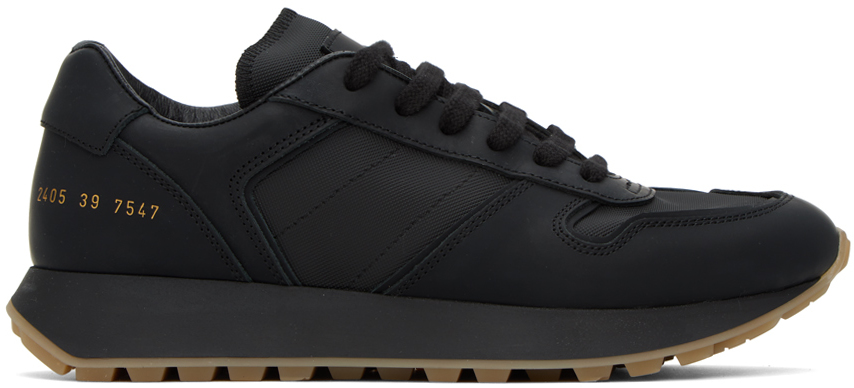 Shop Common Projects Black Track 76 Sneakers In 7547 Black