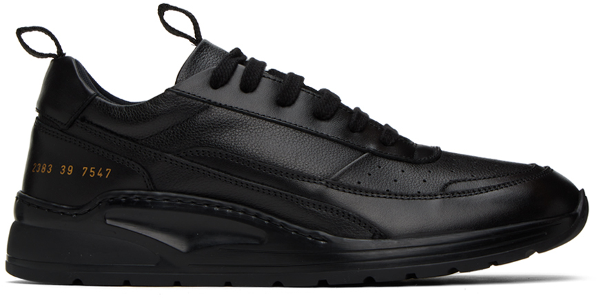 Shop Common Projects Black Track 90 Sneakers In 7547 Black