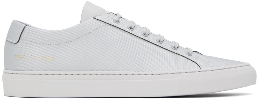 Common Projects Silver Achilles Tech Trainers In 0509 Silver