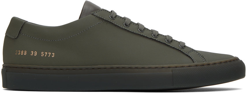 Common Projects Khaki Achilles Sneakers In 5773 Army Green