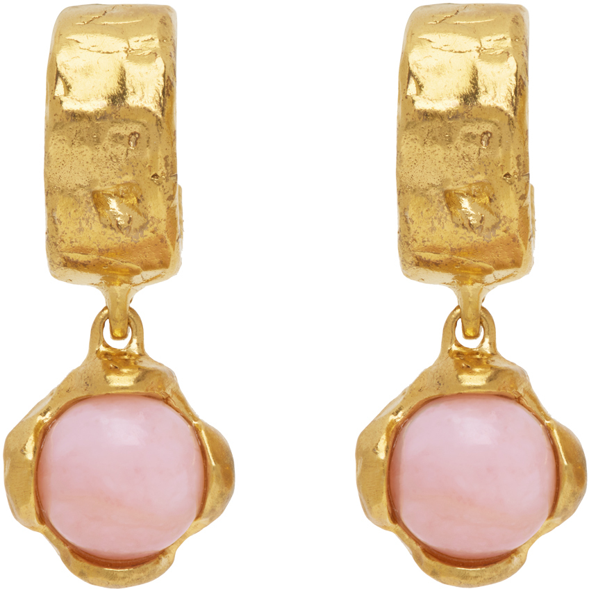 SSENSE Exclusive Gold Opal 'The Light Capture' Earrings