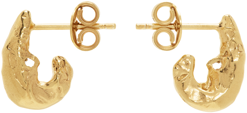 Gold 'The Mini Gilded Crustacean' Earrings
