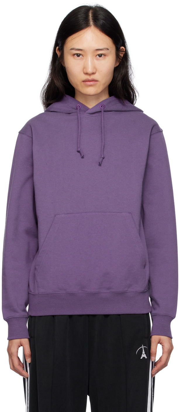 Purple Printed Hoodie