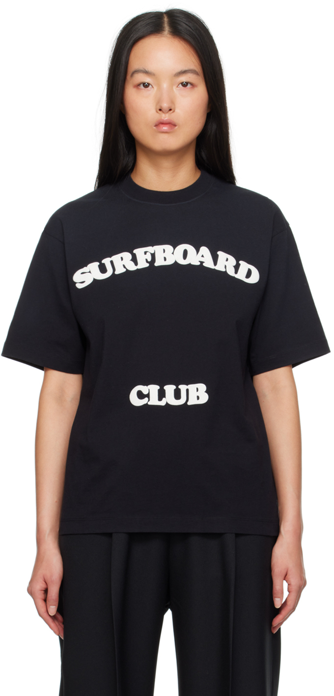 Stockholm Surfboard Club Black Printed T-shirt