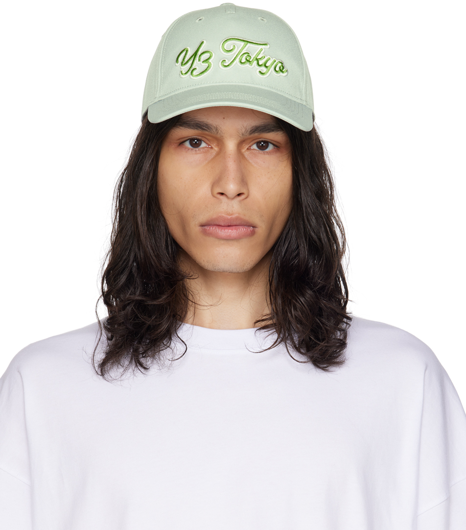 Green T Cap by Y-3 on Sale