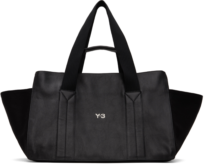 Black Y-3 Lux Leather Bag