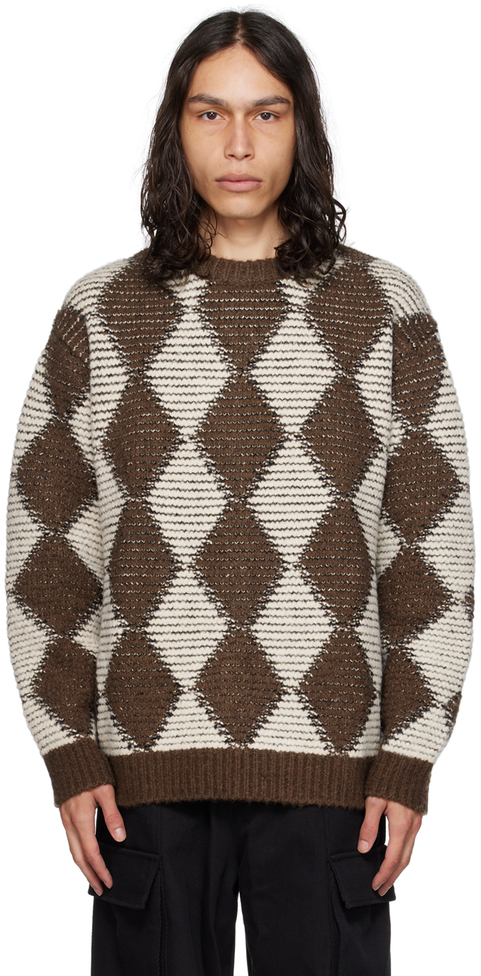 After Pray Brown & White Dia Jumper