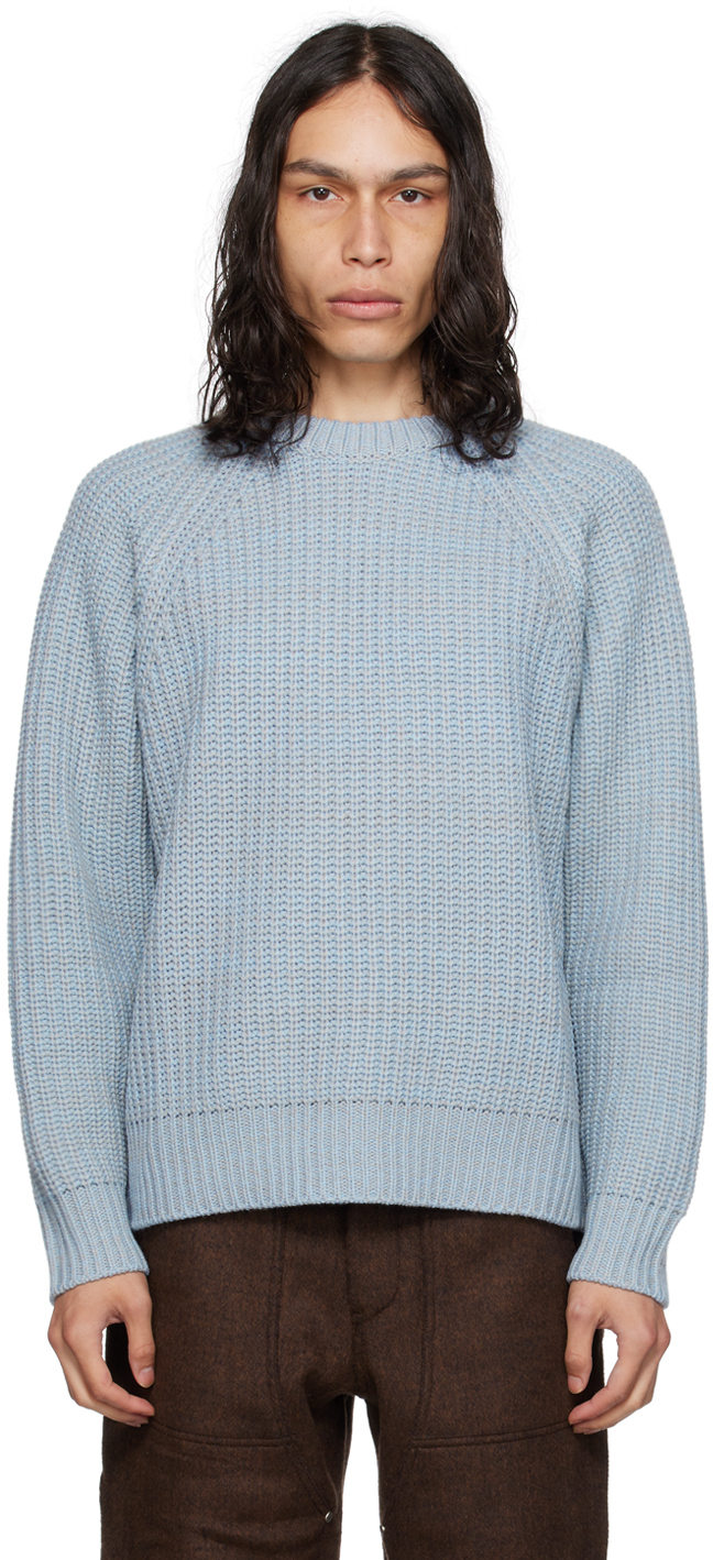 After Pray Blue Solar Sweater In Sky Blue
