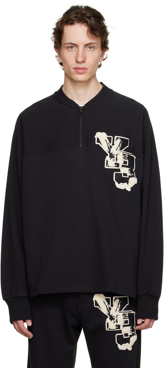 Black Graphic Sweatshirt by Y-3 on Sale