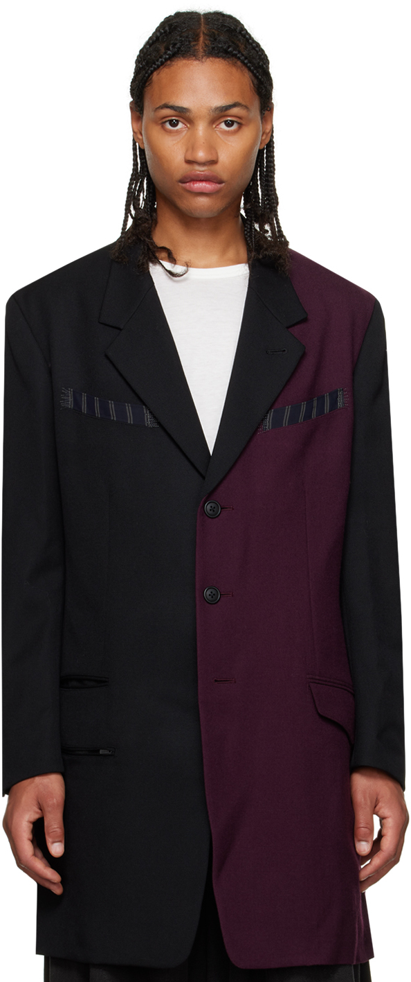 Black Paneled Blazer