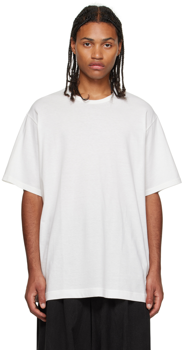 Y's For Men: Off-White Printed T-Shirt | SSENSE