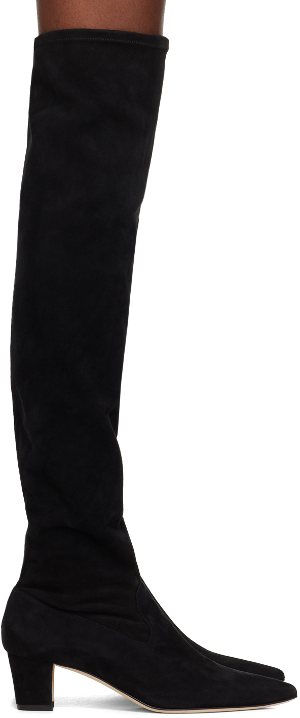 Shop Manolo Blahnik Black Lupasca Tall Boots In Blck(0015)