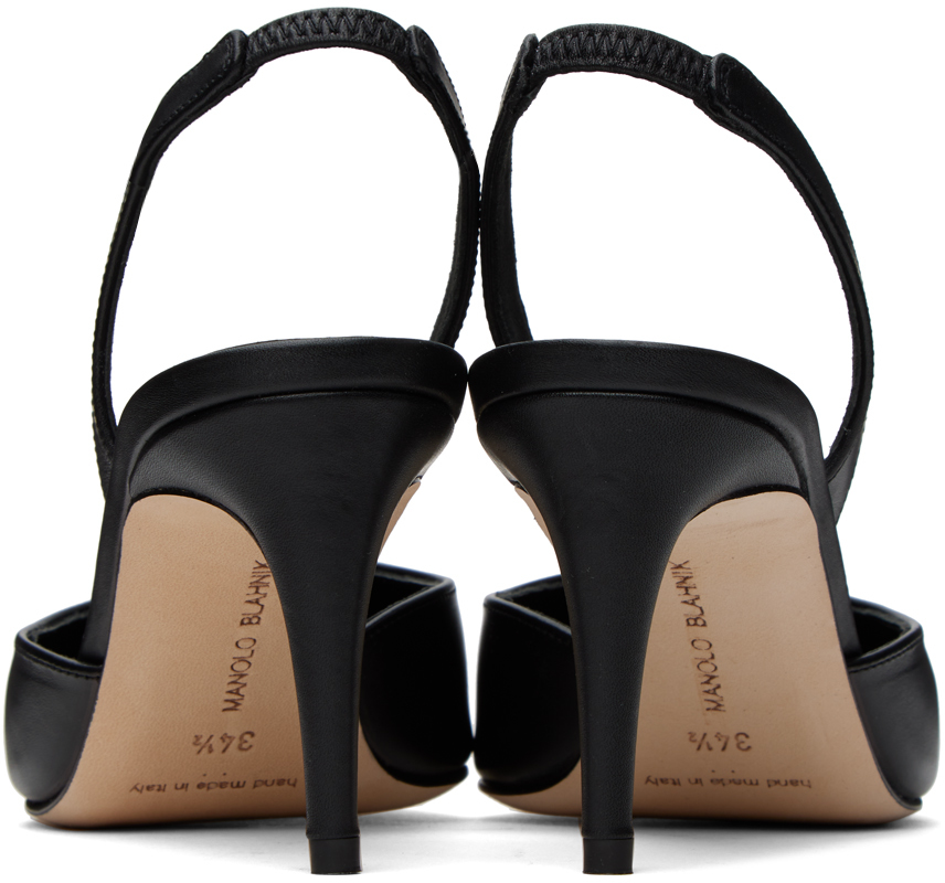 MANOLO BLAHNIK BLACK HOMERASLI HEELS