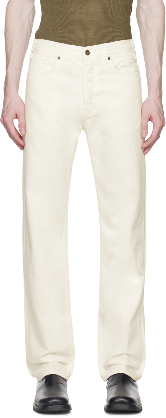 Nili Lotan Billie Jean Straight-leg Jeans In White
