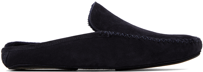 Navy Crawford Slippers
