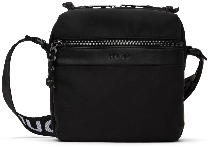 Hugo Black Wayner Bag In 001 - Black