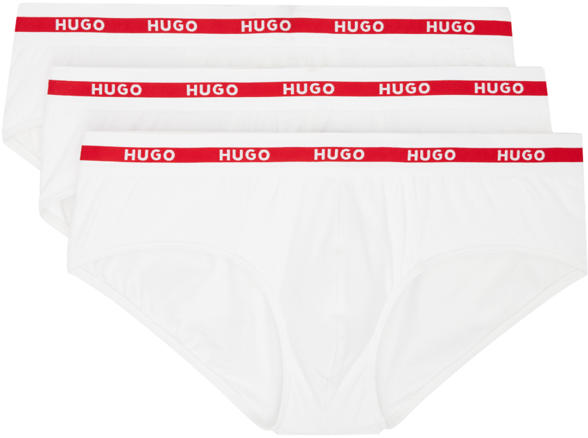 Hugo Three-Pack White Briefs