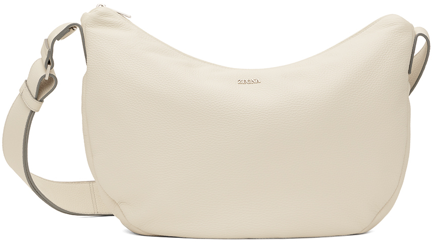 Zegna Off-white Mini Panorama Bag In Moo Off-white