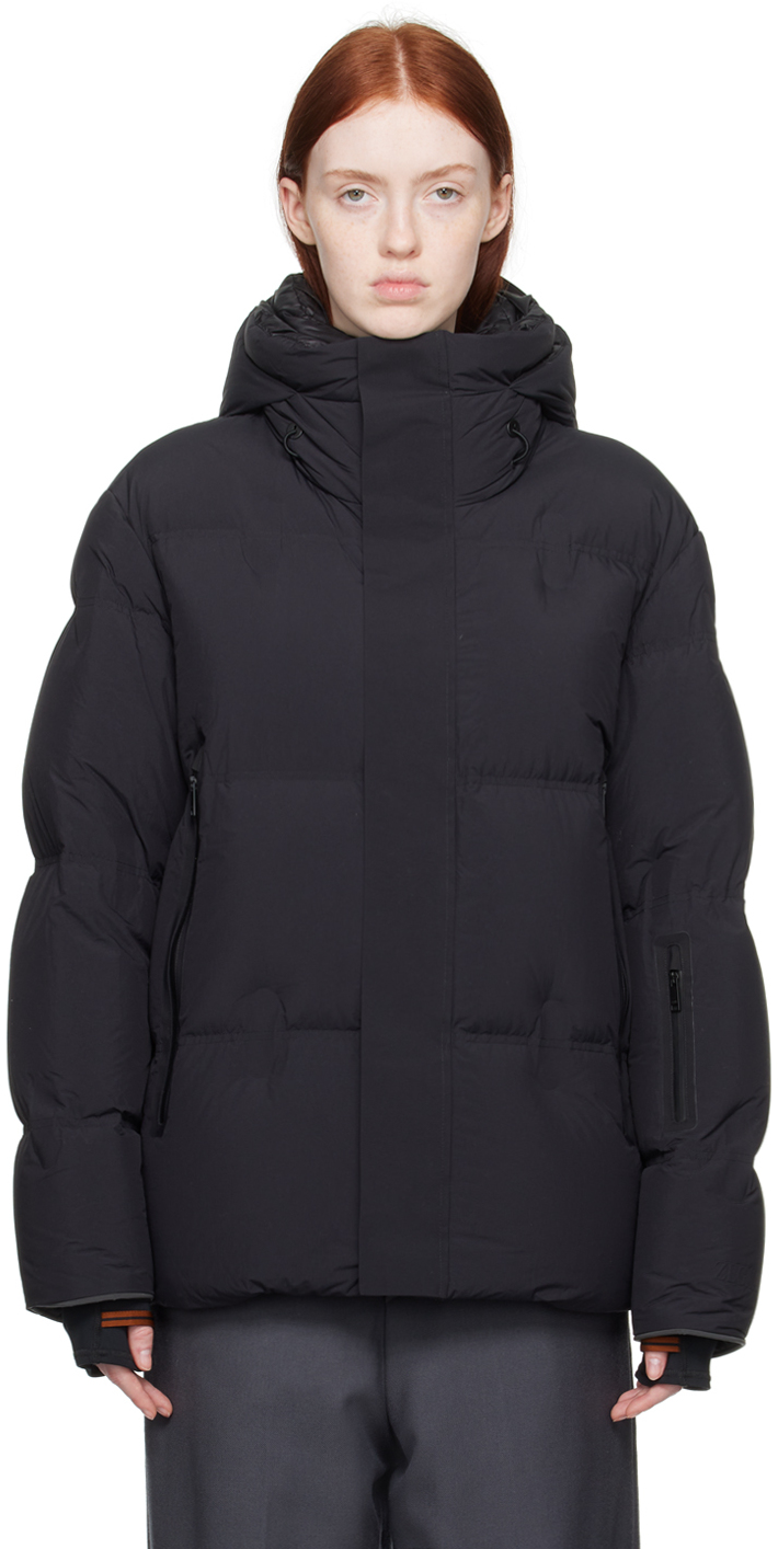 Zegna Black Quilted Down Jacket In 001 Blk Sld
