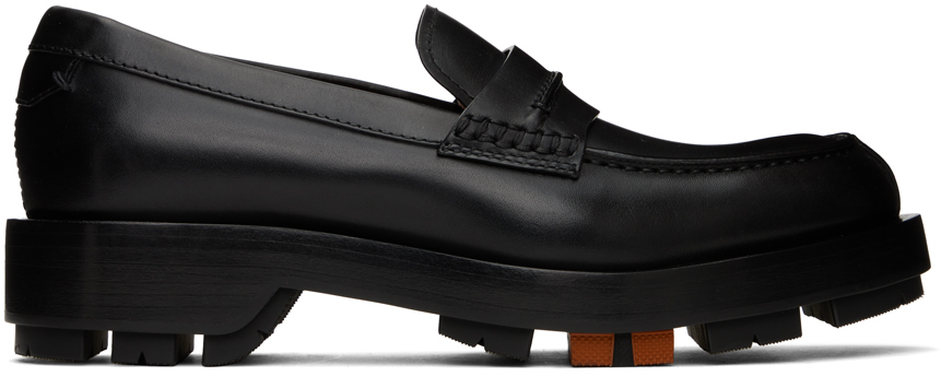【関税込み】ZEGNA ブラック Udine ローファー ZEGNA Udine Leather Penny Loafers for Men | MR PORTER
