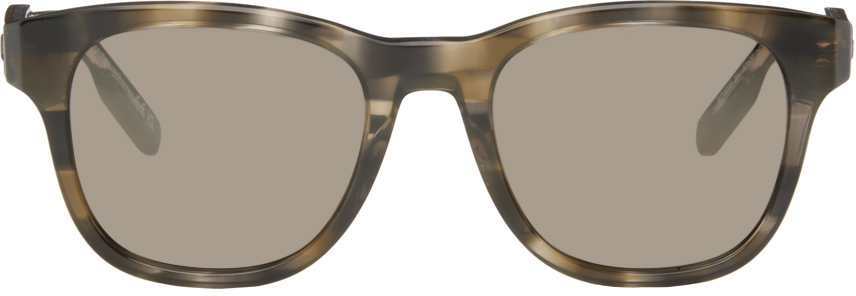 Brown Striped Sunglasses