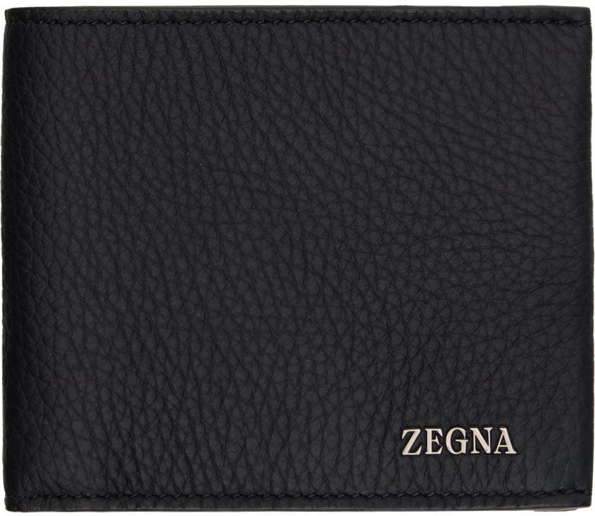 Zegna Black Hardware Wallet In Ner Black