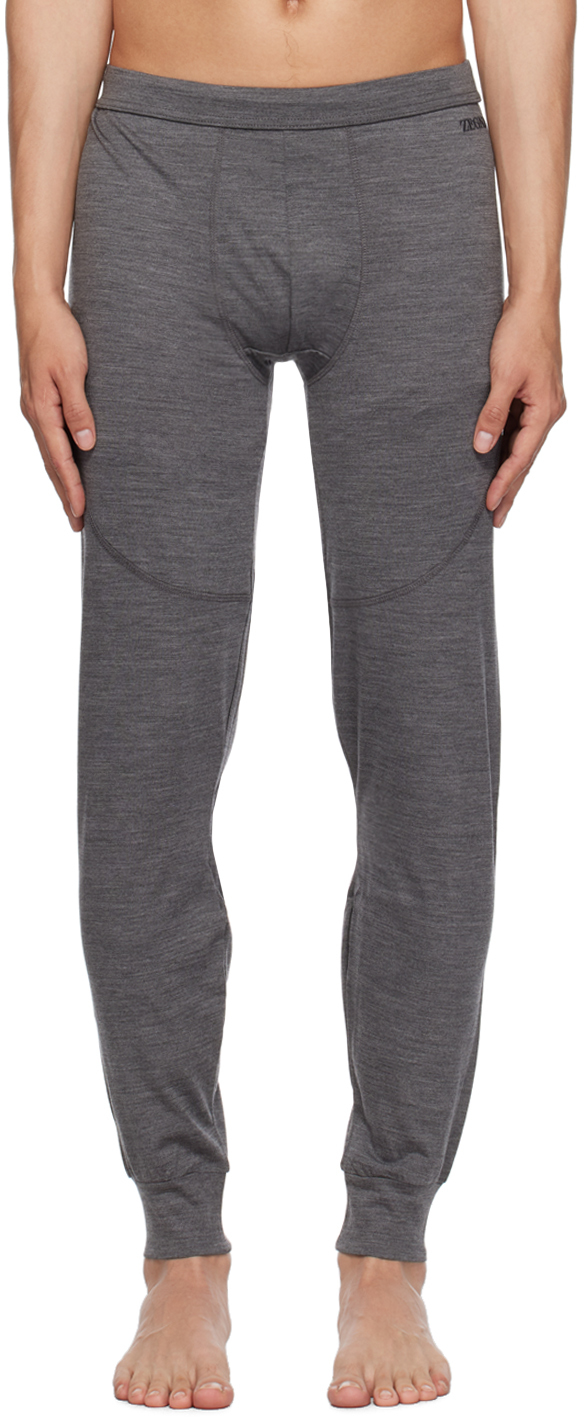 Gray Elasticized Sweatpants