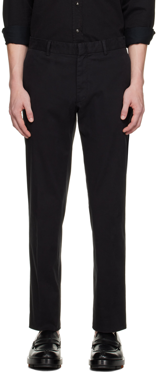 Zegna Black Four-pocket Trousers In 990 Black
