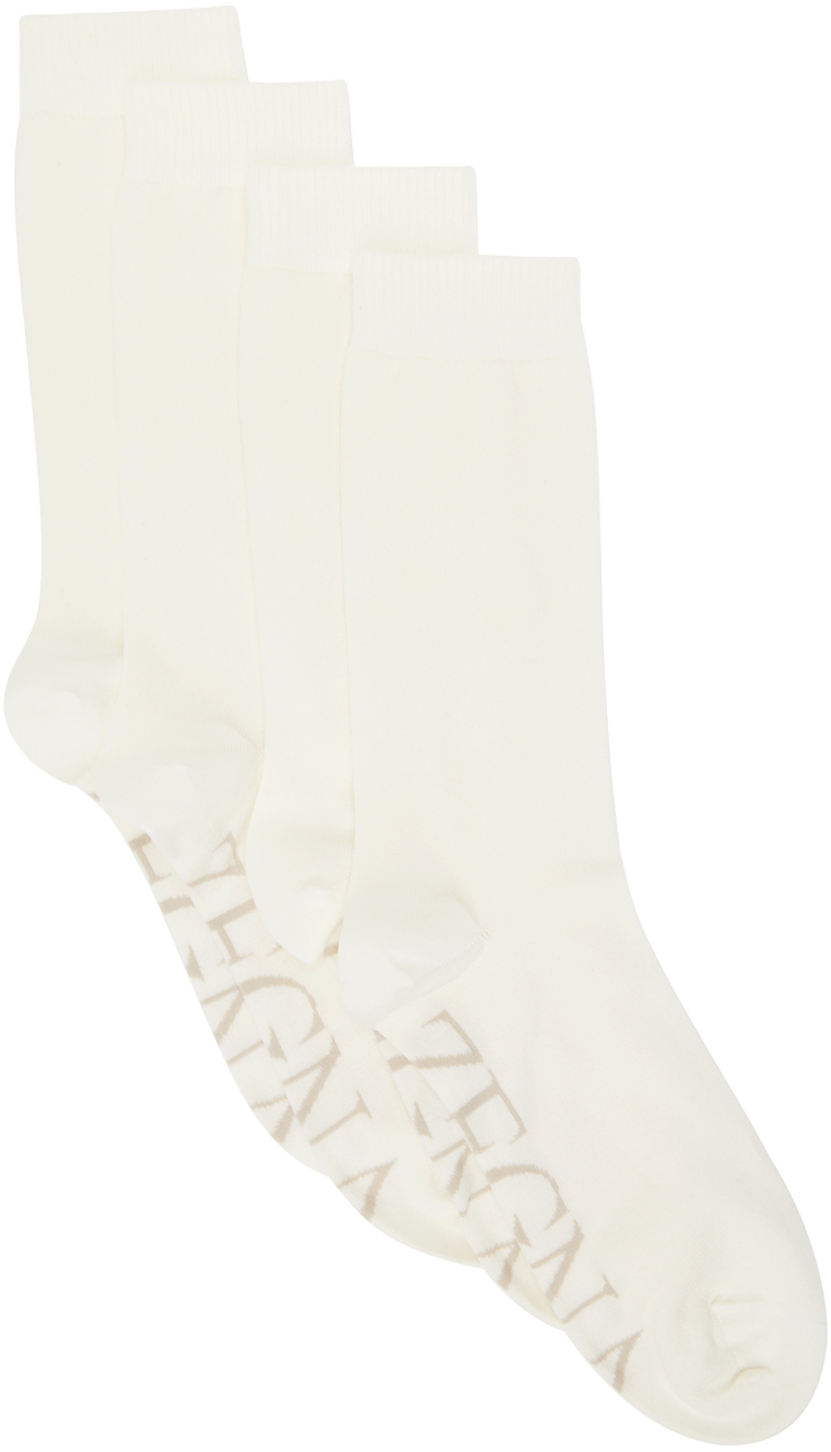 OffWhite Jacquard Socks by ZEGNA on Sale