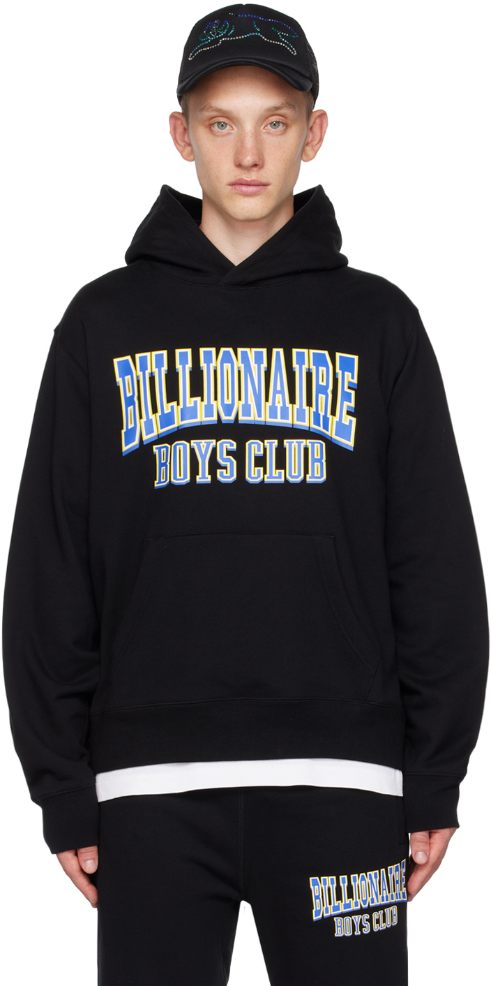 Billionaire Boys Club: Black Varsity Hoodie | SSENSE Canada