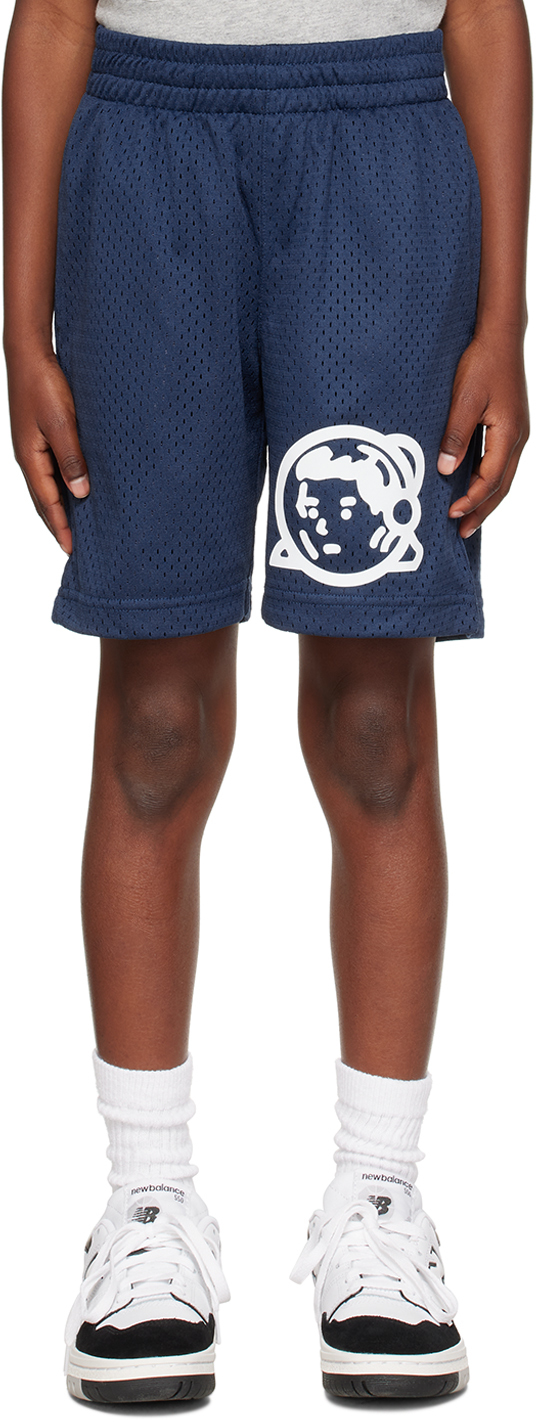Billionaire Boys Club Boys Navy Kids Logo-print Elasticated-waist Woven Shorts