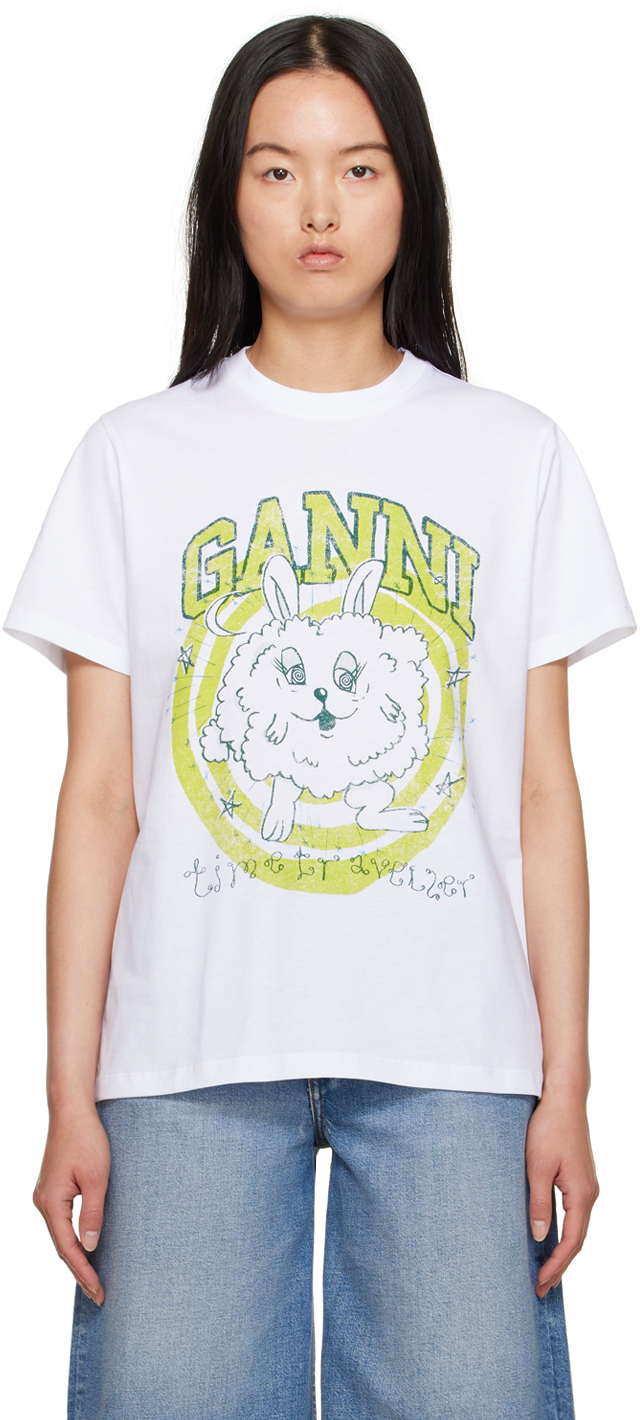 White Relaxed Bunny T-Shirt