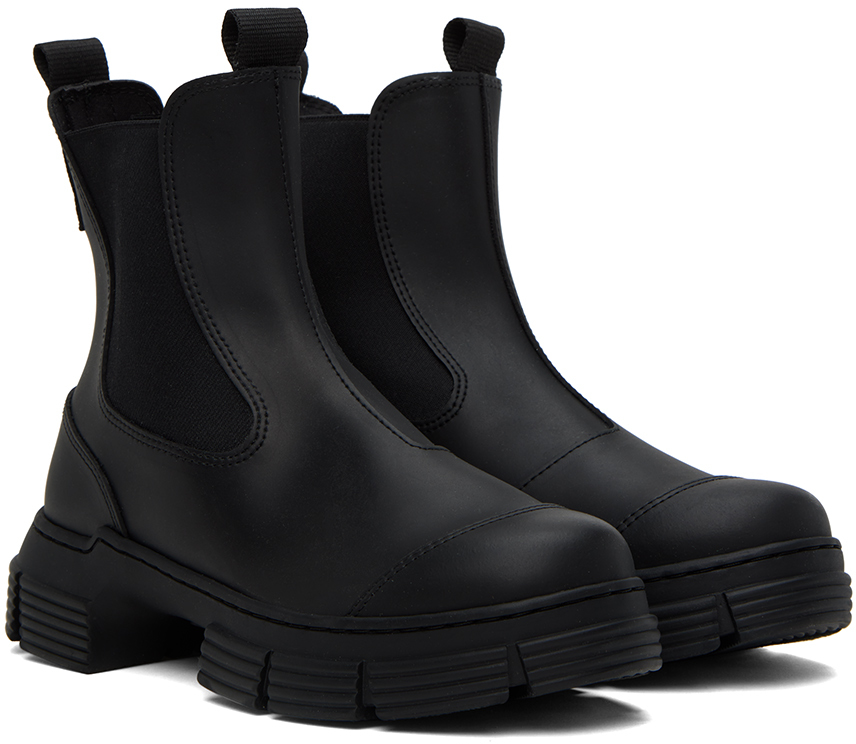 GANNI BLACK CITY BOOTS 