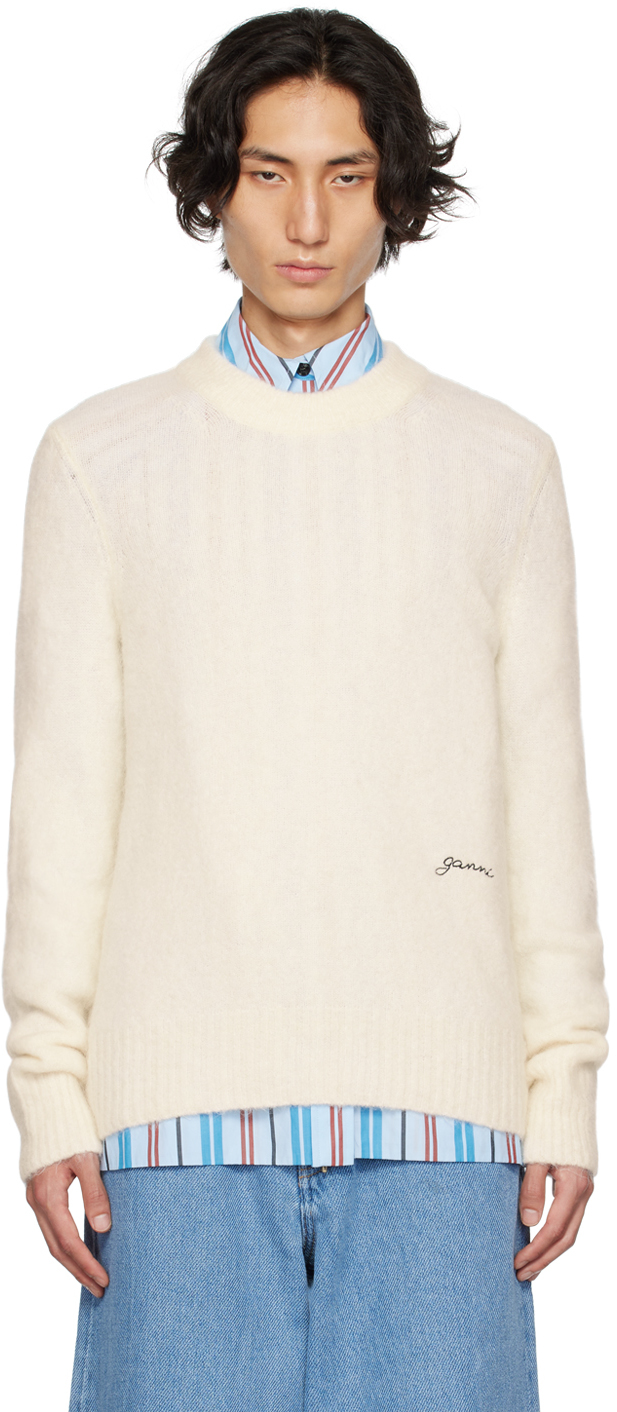 Ganni hotsell white sweater