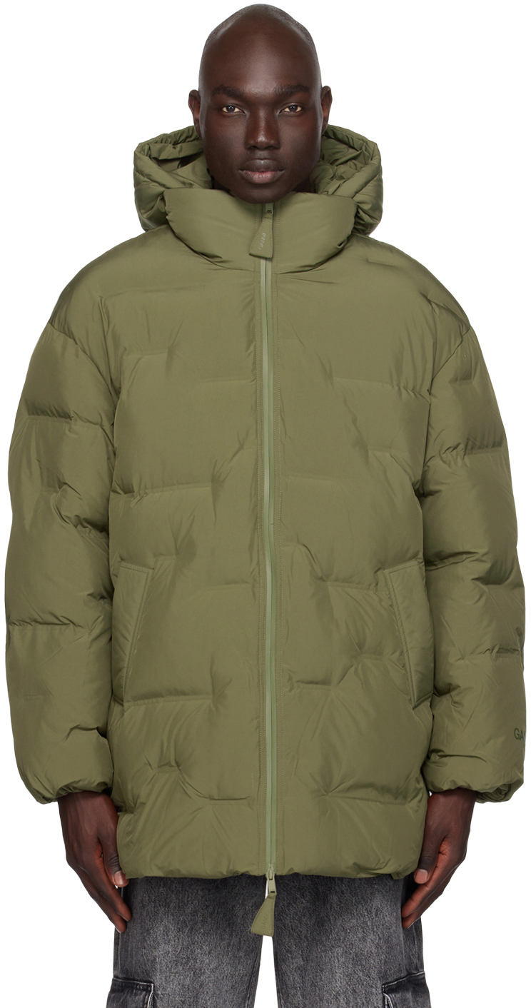 Green Quilted Puffer Coat